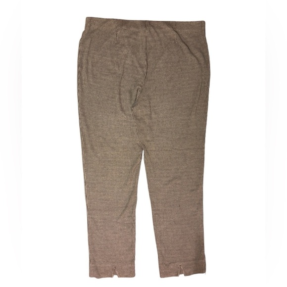 J. Jill Knit Fabric Dress Capris in Brown and Cream - Picture 5 of 7